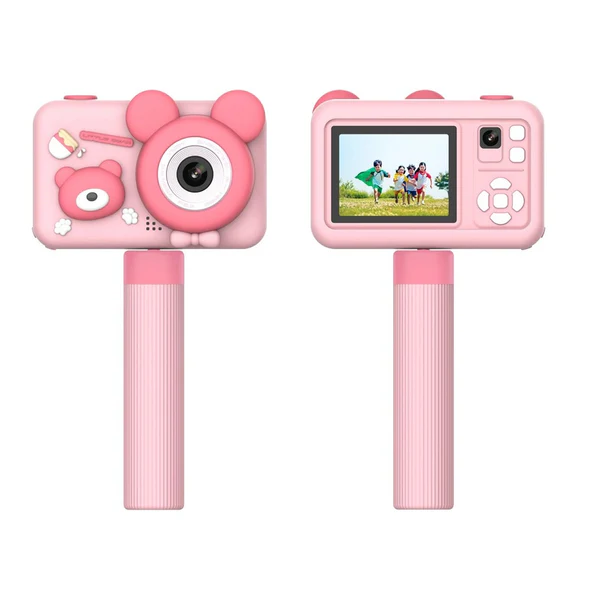 PORODO KIDS DIGITAL CAMERA WITH TRIPOD STAND 26MP 1080P 400MAH كامرة اطفال - الصورة 2