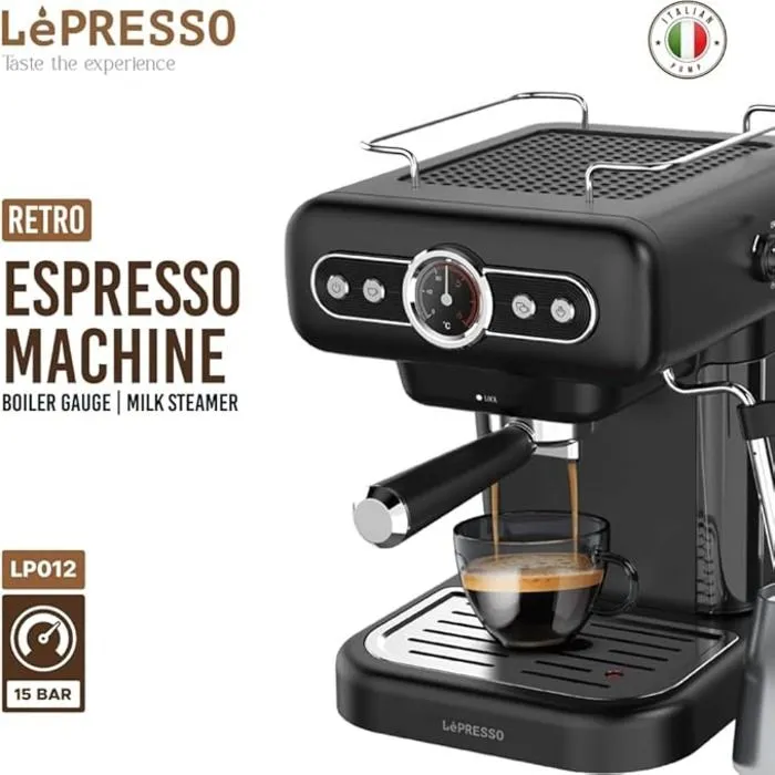 ماكينة تحضير القهوة LePresso Retro Espresso Machine LP012