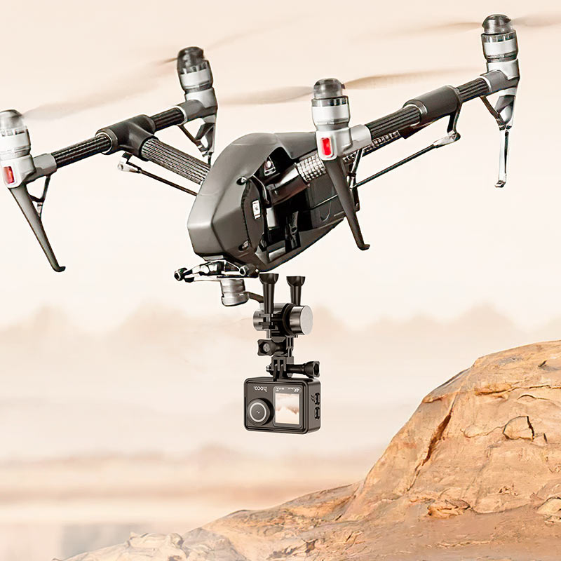 كاميرا DV101 الرياضية عالية الدقة ذات الشاشة المزدوجة، دقة فيديو 4K / 30 إطارًا في الثانية من hoco - الصورة 7