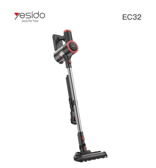مكنسة اللاسلكية - قوة شفط توربو 12000 باسكال وحرية حركة مطلقة-Yesido EC32 Cordless Vacuum Cleaner – 12000PA Turbo Suction Power and Absolute Freedom of Movement