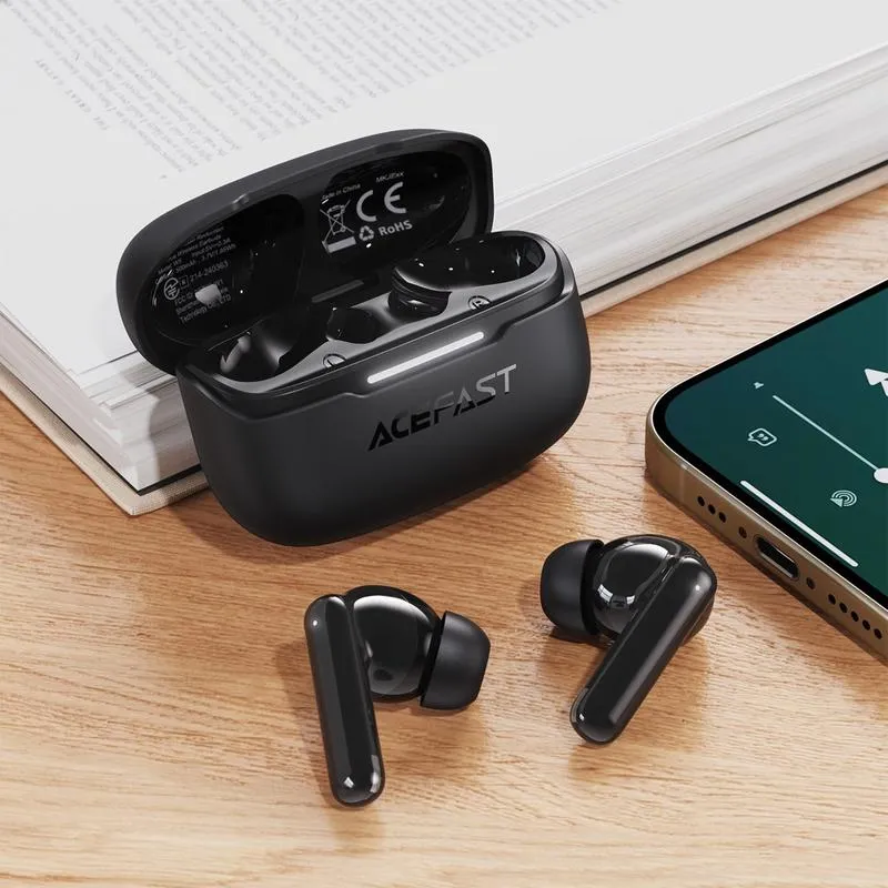 سماعات أذن لاسلكية ACEFAST W5 بتقنية إلغاء الضوضاء 5.4 -ACEFAST W5 HYBRID-ANC TWS EARPHONES - BLUETOOTH 5.4 - - الصورة 2