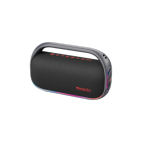 مكبر صوت لاسلكي Yesido بقوة 80 واط مزود ببوق مزدوج وإضاءة -Yesido 80W Dual Horn RGB Lighting Wireless Speaker